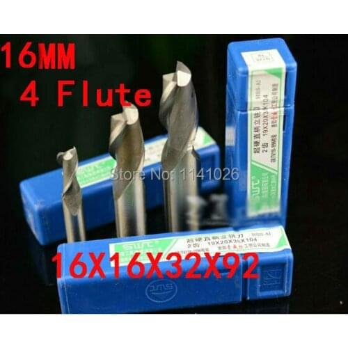 Free Shipping 1pcs 16mm 4 Flute HSS & Aluminium End Mill Cutter CNC Bit (China (Mainland))