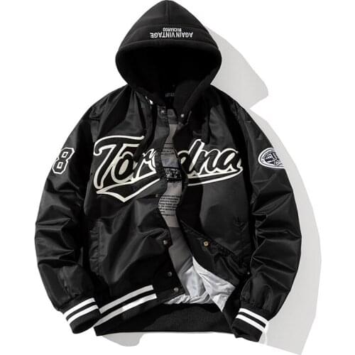 Spring Autumn Hip Hop Baseball Jacket Men Women Embroidery Jacket Letter Streetwear Jacket Fashion Vintage Windbreaker Couples