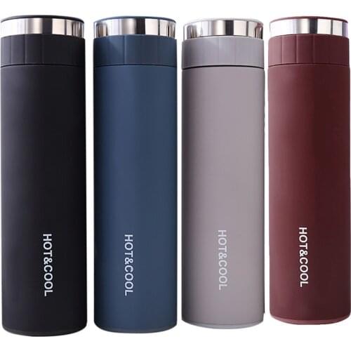 Stainless Steel Water Bottle Double Wall Vacuum Insulated Sports Thermos Creative double stainless steel vacuum flask A1
