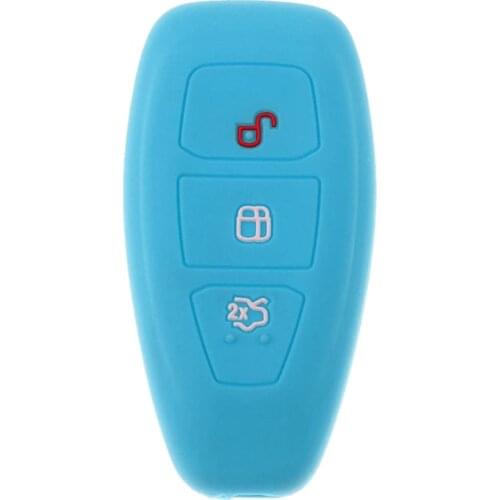 Car Key Case Cover Scratch Protector for Ford C-Max Mondeo Focus Blue