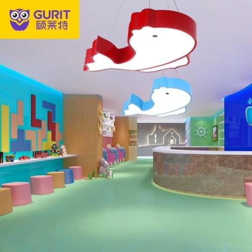 Childrens room chandelier creative cartoon warm boy girl room bedroom lamp squid maternal and child shop kindergarten lamps