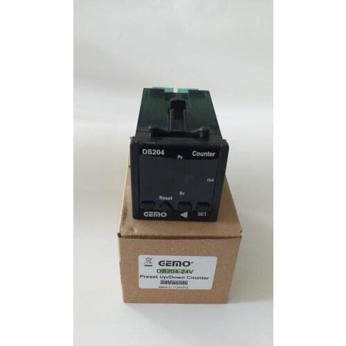 DS204-24V Gemo 4 Digit Up/Down Digital Counter 48mm x 48mm front size 18-32VDC/14-28VAC