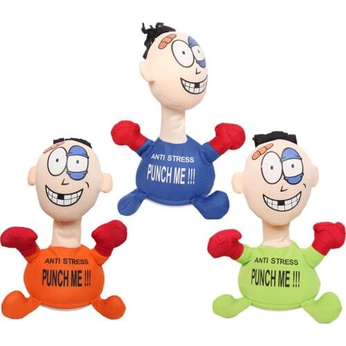 Electric Plush Toy Innovative Stuffed Figure Doll Battered Villain Electric Plush Toy Creative Vent Doll Toys For Children Gifts