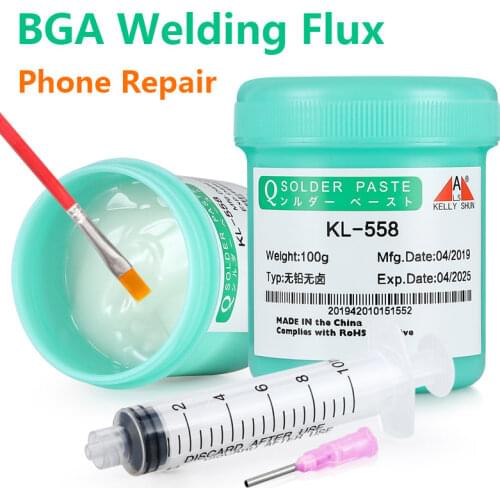 Kellyshun KL-558 Welding Flux Environmentally Friendly Lead-free Halogen-free Phone Repair BGA 100g