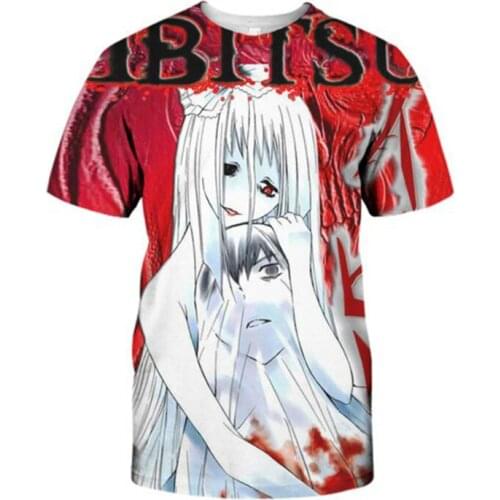 SOSHIRL Horror Comics T Shirt Hipster Funny Ibitsu Anime T-shirt Cool Lain Summer Mens Streetwear Harajuku Unisex Classic Tops