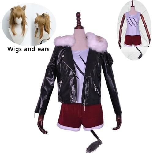 Game Arknights Costume Siege Cosplay Uniform Fancy Dress Coat Adult Women Girl Halloween Carnival Party Outfit Full Set and wig