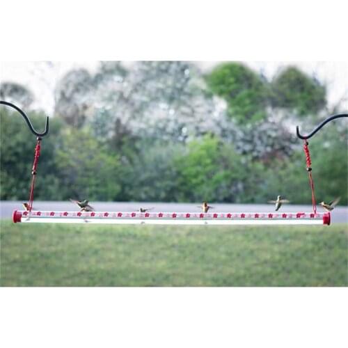 Hummingbird Feeder With Hole Birds Feeding Pipes for Outdoor Garden Patio