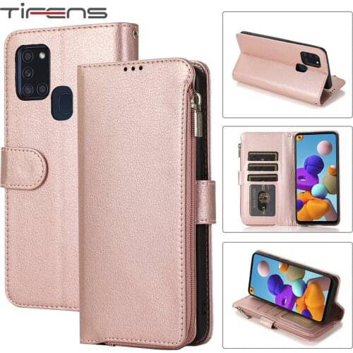 Leather Zipper Wallet A32 A52 A72 Case For Samsung Galaxy A12 A51 A71 A81 A91 A10 A20E A30 A40 A50 A70 A21 S A90 5G Phone Cover