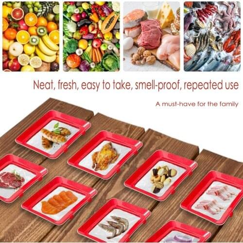 Food Preservation Tray Refrigerator Buckles Disc Vacuum Smooth Edge Fruit Storage Collection Tool