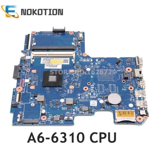NOKOTION 814508-001 814508-501 Laptop Motherboard For HP 14-Af011AU 14-AF 6050A2731601-MB-A01 A6-6310 CPU DDR3
