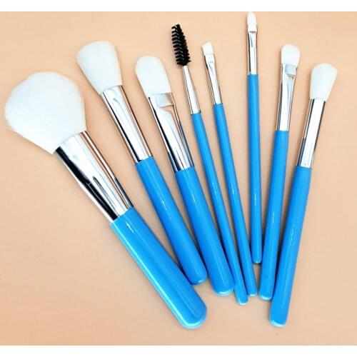 8pcs Makeup Brushes Set Cosmetics Powder Foundation Blush Eyeshadow Eyebrow Eyelash Brush Women Face Eyes Lips Make Up Tools