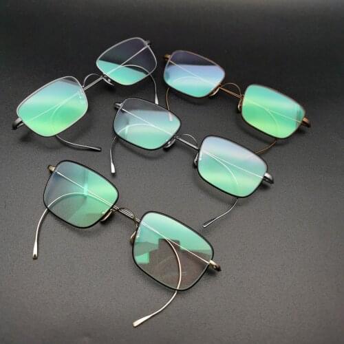 Zerosun Titanium Eyeglasses Frames Male Women Ultralight Glasses Men Thin Spectacles Reading Myopia Lens