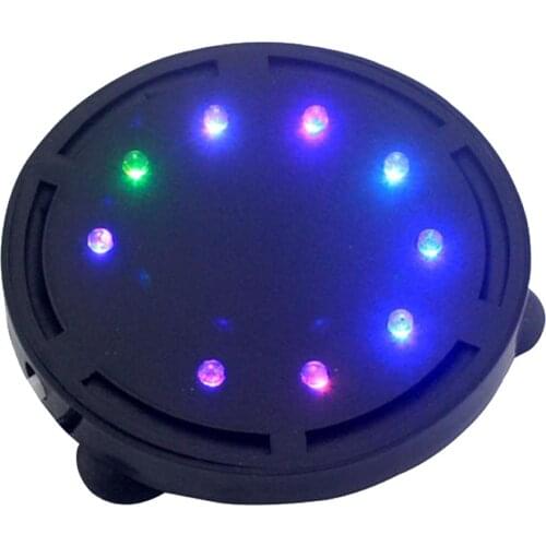 Underwater Colorful RGB LED light Oxygen Bubble Round Light Aquarium Fish Tank Decor Lamp