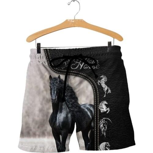 CLOOCL Popular Love Horse Men Casual Pants Newest 3D Print Men Clothing Unisex Casual Board Shorts Harajuku Sports Pants