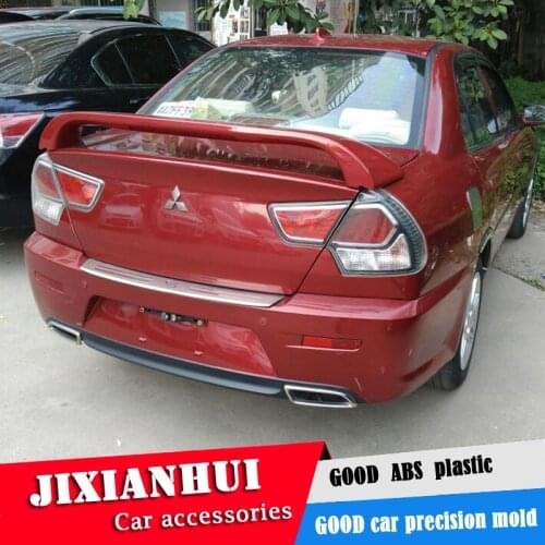 For Lancer LACCER Spoiler 2006-2010 Mitsubishi Lancer jsDK Spoiler ABS plastic Material Car Rear Wing Color Rear Spoiler