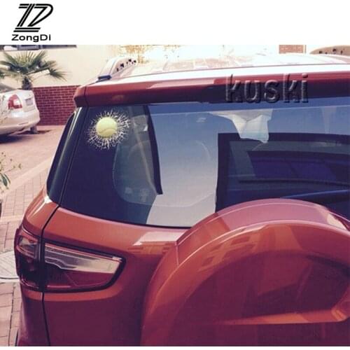 ZD Car Styling Tennis Hits Car Window Sticker for Lada Toyota Corolla c-hr Avensis RAV4 Auris Honda Civic Accord Fit CRV 2017