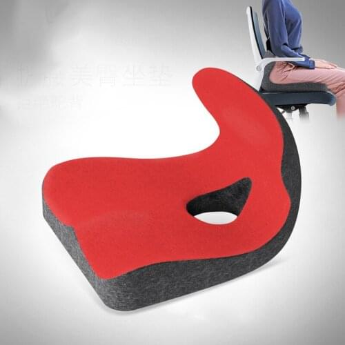Chair Tailbone Pain Cushion Pillow Coccyx Pillow Memory Foam Hollow Design Lumbar Support Pillow for Office Chair Cushion