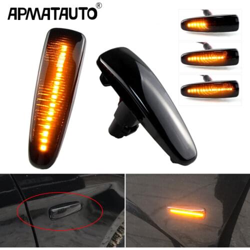 LED Side Fender Dynamic Turn Signal Light Marker Lamp For Mitsubishi Lancer Evolution Evo X Outlander Sport RVR ASX Mirage 2014