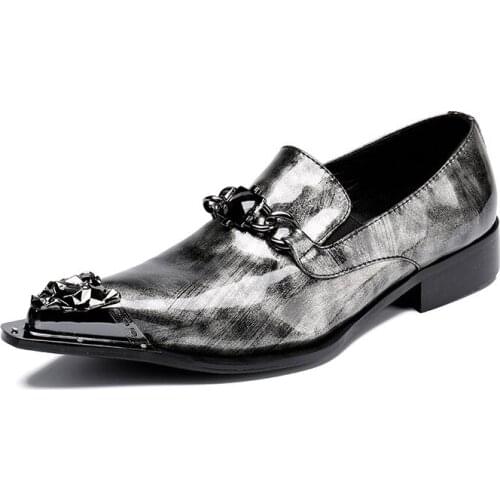 Fashion Oxford Shoes for Men Pointed Toe Mens Genuine Leather Dress Shoes Color Party and Wedding Zapatos De Hombre 2021