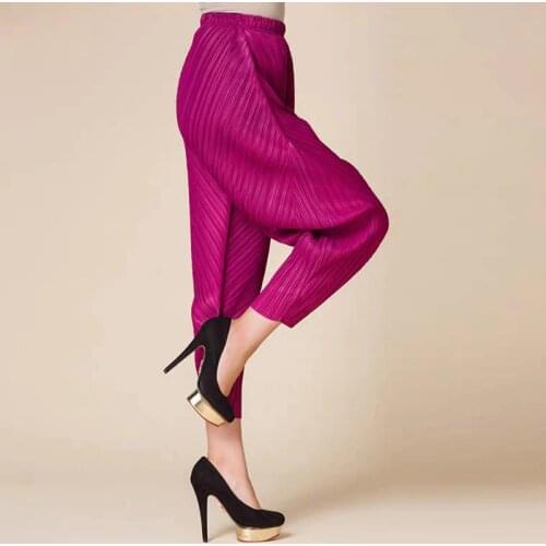 天裴褶皱 Women's Flared Trousers