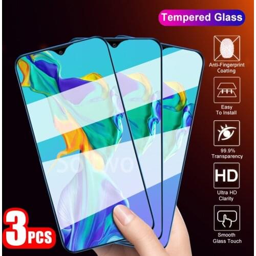 3PCS Tempered Glass For Huawei P30 P20 40 P10 Lite Pro Screen Protector Film For Huawei Mate 10 20 30 lite pro Protective glass
