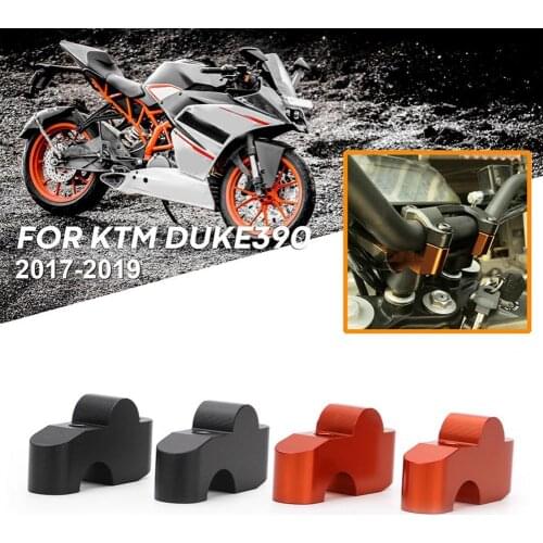 2Pcs Handle Bar Clamp Easy Installation Anti-corrosive Metal Portable Motorcycle Handlebar Riser for KTM-Duke 390 2017-2019