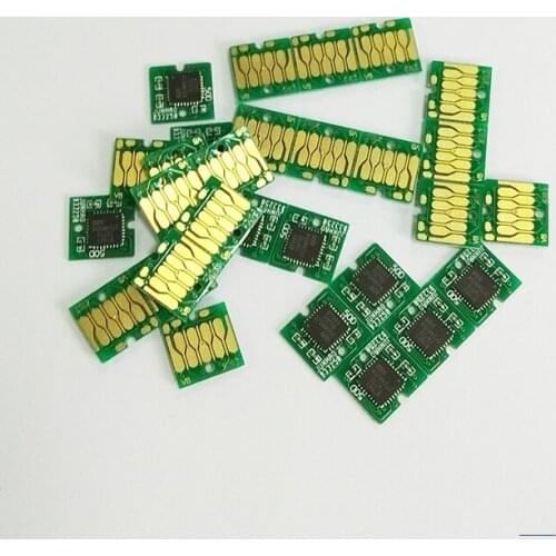 1SETS 4PCS T7411-T7414 Ink Tank Chip For Epson SureColor F6000 F6070 F6200 F6270 F7000 F7070 F7100 F7170 F7200 F7270 Chip
