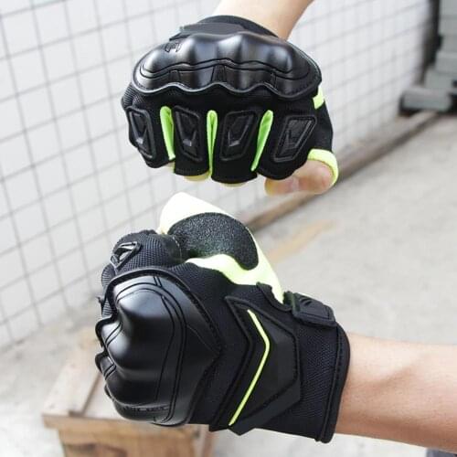 1 Pair Motorcycle Motorbike Riding Half Finger Anti-shock Protection Gloves Motorcyle Accessories Exterior