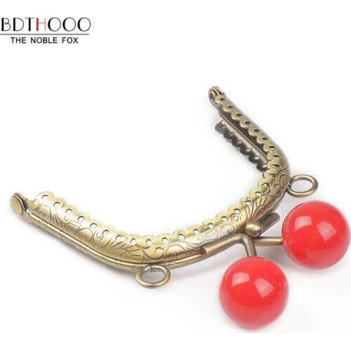 10pcs/lot 8.5cm Metal Purse Frame Handle for Clutch Bag Handbag Accessories Making Kiss Clasp Lock Antique Bronze Bags Hardware