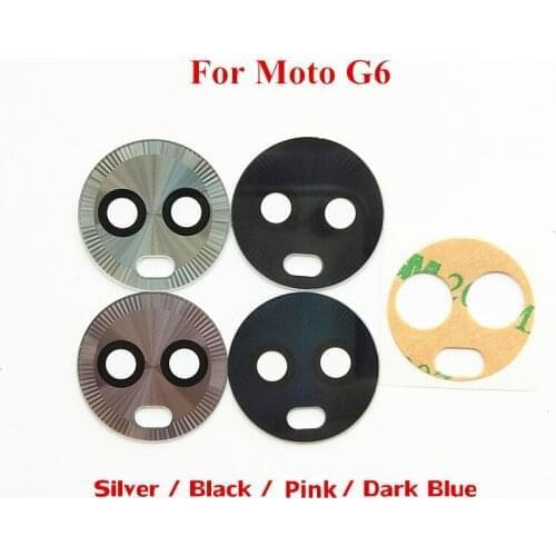 10x Rear Back Camera Glass Lens Replacement Parts For Motorola Moto G6 with Stikcer