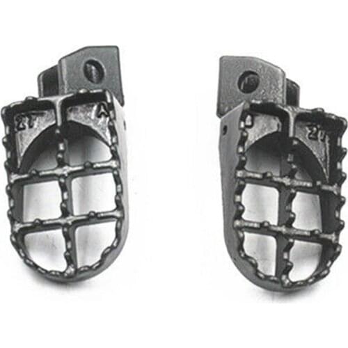 2x Gray Foot Pegs Footrest For Honda CR125R 250R CRF250R CRF250X 450R 450X Motorcycle