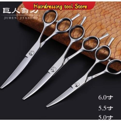 "440c High-end Hairdressing Scissors Flat Shear Thinning Tooth Shear Set Salon Haircut Hairdressing Tools Upturned Shear Japan"