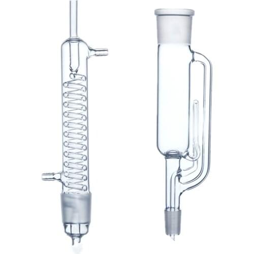 500ml,24/40,Glass Soxhlet Extractor Body,With Graham Coil Condenser