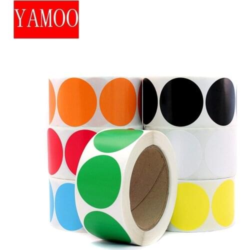 500pcs 1 Inch Color Coding Label Stickers dots kids toy Stickers decoration teacher Stickers Writable Paper Labels waterproof