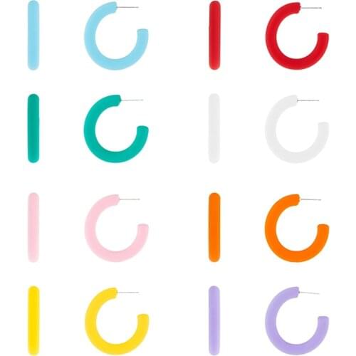 AIDE 925 Sterling Silver Earrings For Women 2021 Enamel Spray Paint Color Summer Drop Earring Piercing Pendientes Aros Colores