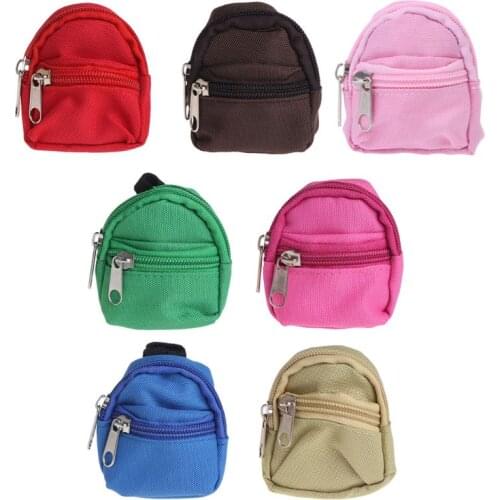 Children Genuine Durable Canvas Cute Wearproof and DurableDoll Backpack Bag Accessories Mini Toys Gifts 7 Colors