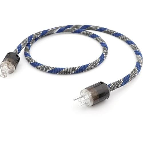 HI-End EU/US Plug Power Cord Audiophile Power Cable hifi power cable with rhodium plated power connector