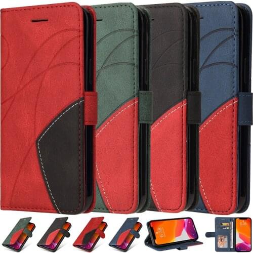 Leather Case for Huawei P50 P50 Pro P8 Lite P9 Lite P20 Pro P Smart Z Y6 2019 Y7 2019 Nova 2i 3E Honor 8A Wallet Flip Cover Etui