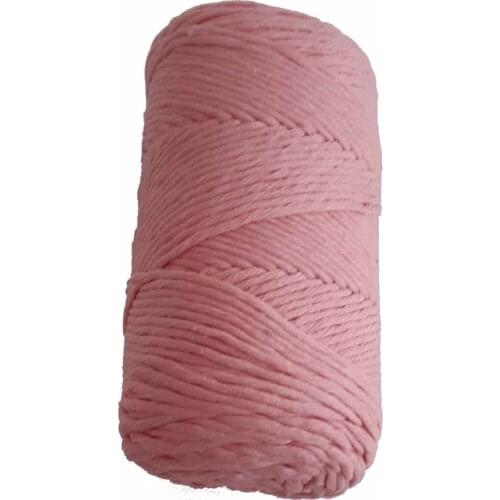 Salmon color 3 mm single auger scan rope