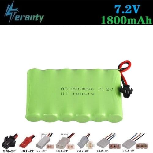 M Model ) 7.2v 1800mah NiMH Battery For Rc toys Car Tanks Trains Robot Boat Gun Ni-MH AA 700mah 7.2v Rechargeable Battery 1Pcs