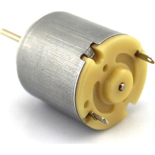 3-6V 8000RPM Mini Micro Small DC Motor for DIY Toys Hobbies Smart Car Round Motors 2.7cm Model Airplane Aircraft Making