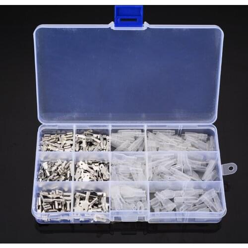 Mayitr 270pcs Male & Female Crimp Spade Terminals Connectors Sleeve Wire Insulated Kit