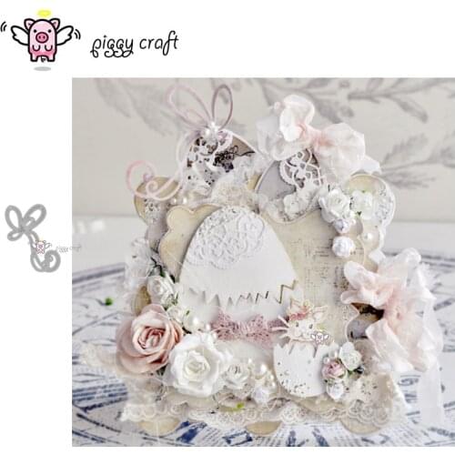 Piggy Craft metal cutting dies cut die mold Bow tie strip decoration Scrapbook paper craft knife mould blade punch stencils dies