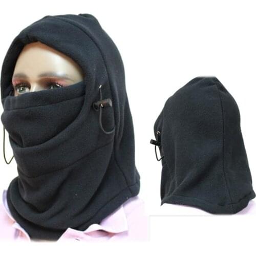 Multi-function Thermal Fleece Balaclava Hood Police Swat Wind Stopper Mask, Ski Bike Motorcycle Neck Warmer Helmet Hat