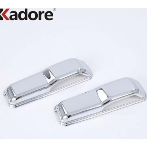 For Jeep Wrangler SUV 2018 2019 ABS Chrome Car Front Water Spray Nozzle Cover Car Sticker Decoration Accessories