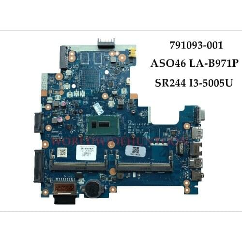 Wholesale 791093-001 For HP 14-R 240 G3 Series Laptop Motherboard ZSO46 LA-B971P SR244 I3-5005U DDR3L 100% Fully Tested