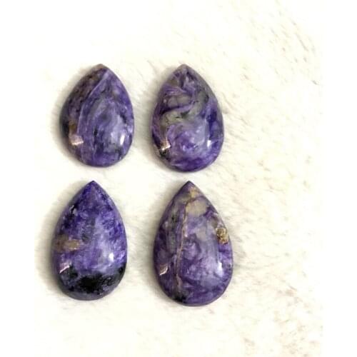 Wholesale 1pcs Natural Charoite Bead Pendant 30MM+,Pear Drop Charoite Gem Stone Pendant for jewelry making