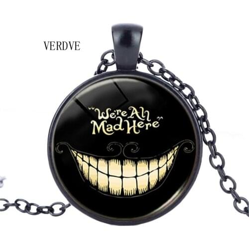 New fashion new Alice in Wonderland, 3 / color dome pendant necklace chain girl magic pendant