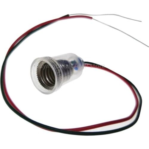 5pcs/lot E10 lamp holder With wire Small lampholder e10 base teaching instrument experiment wire length 20cm base e10 lampholder