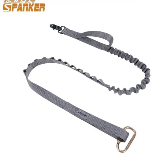 EXCELLENT ELITE SPANKER Training Dog Leash Tactical Bungee Dog Leash Adjustable Quickly Release Dogs Rope with Control Handles